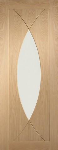 XL Joinery Internal Oak Pre-Finished Pesaro with Clear Glass Door