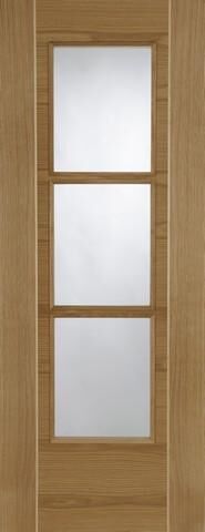 Mendes Internal Pre-Finished Oak Mirage 3 Light Fire Door