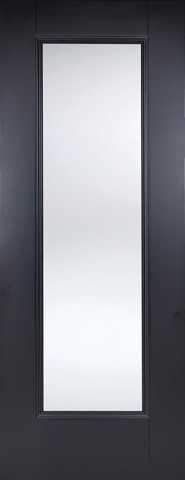 LPD Internal Black Eindhoven 1 Light Glazed Primed Door