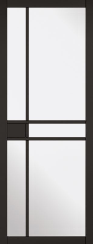 LPD Internal Industrial Style Greenwich Door with Clear Glass
