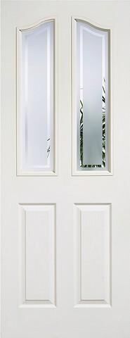 LPD Internal Mayfair 2 Panel 2 Light Glazed Door