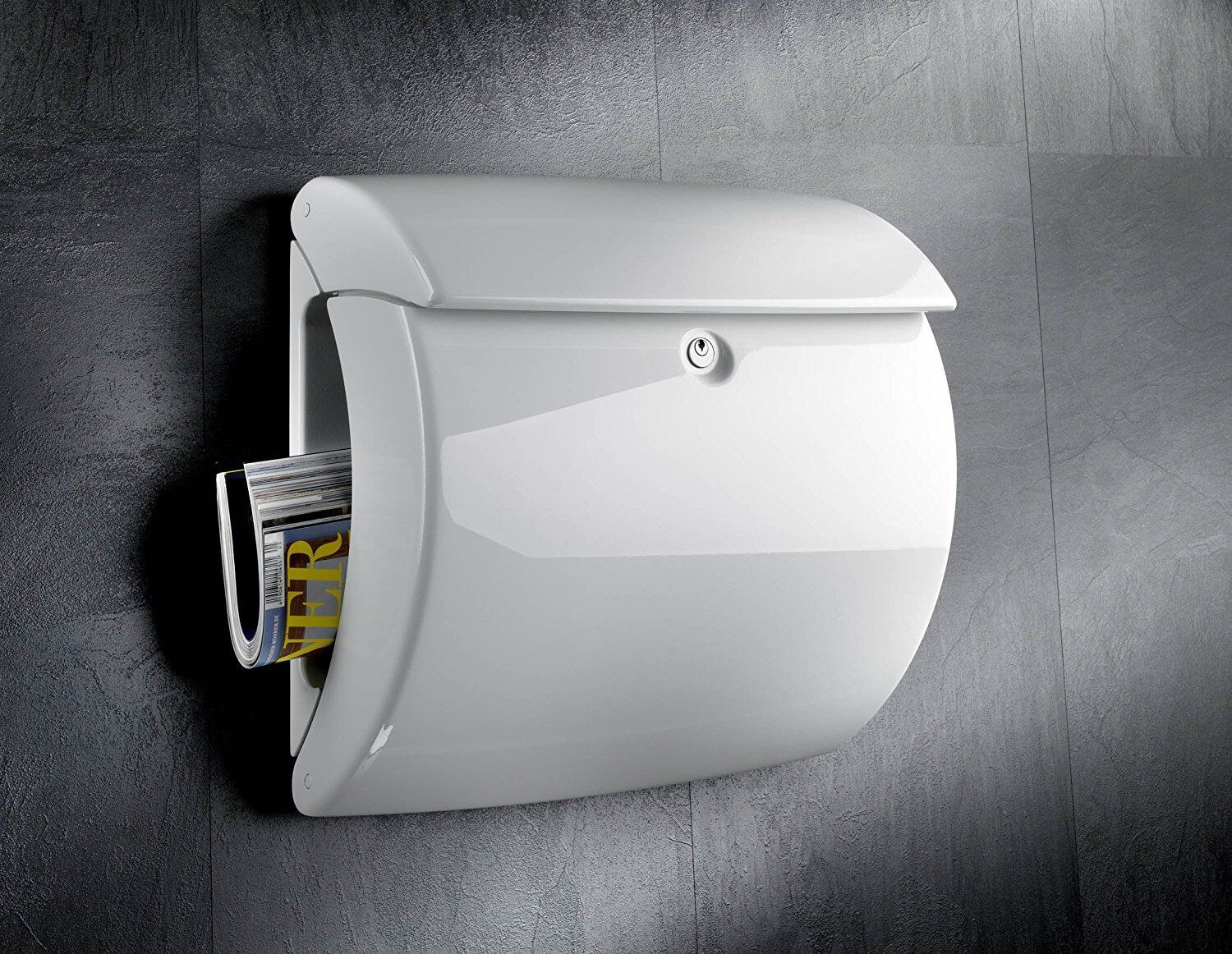 Burg-Wachter Piano 886 W Post Box in White Burg-Wachter Piano 886 W Post Box in White