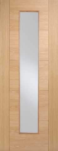 LPD Internal Oak Vancouver Long Light Fire Door