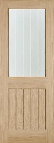 LPD Internal Oak Belize Glazed Door